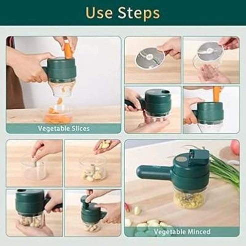 4 in 1 Handheld Electric Vegetable Slicer