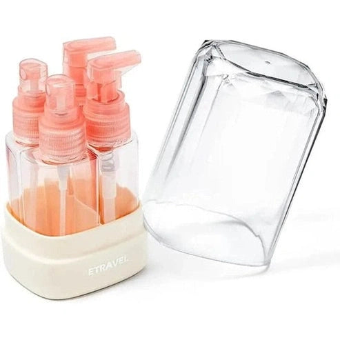 4-in-1 Travel Split Bottle Set - Reusable Leak-Proof Toiletry Containers