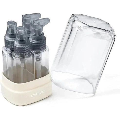 4-in-1 Travel Split Bottle Set - Reusable Leak-Proof Toiletry Containers