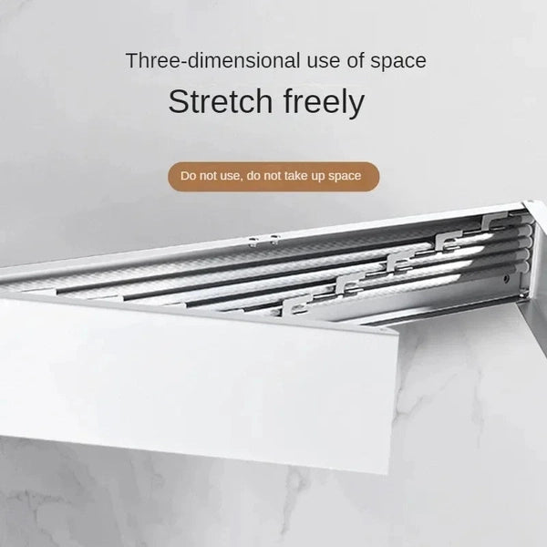 5-Cross Retractable Laundry Drying Rack – Folding Airer and Towel Rack