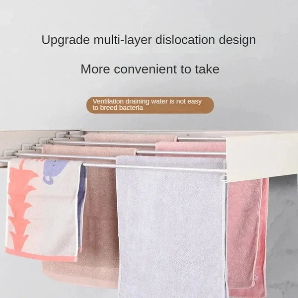 5-Cross Retractable Laundry Drying Rack – Folding Airer and Towel Rack