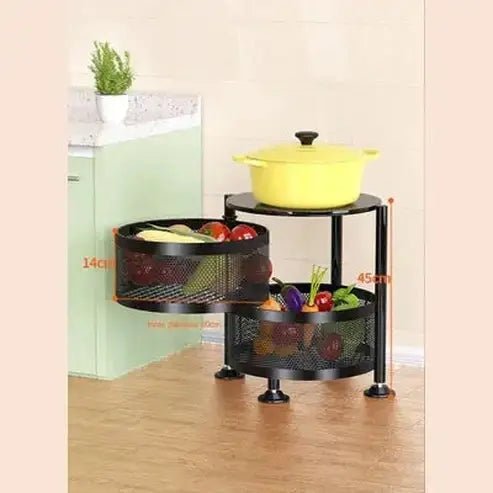 5-Tier Rolling Fruit and Vegetable Storage Cart