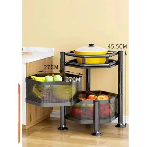 5-Tier Rolling Fruit and Vegetable Storage Cart