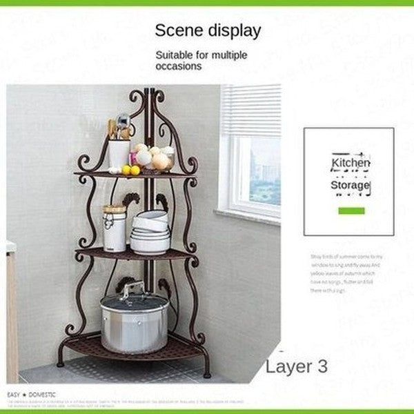 5 Tier Nordic Style Bathroom Storage Corner Rack