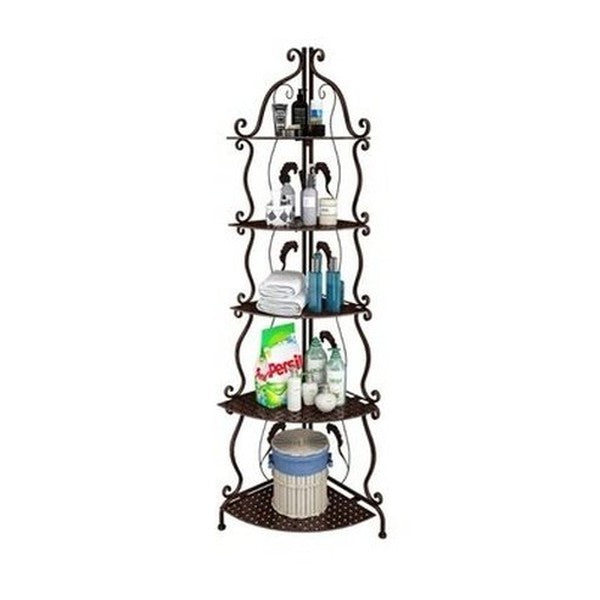 5 Tier Nordic Style Bathroom Storage Corner Rack