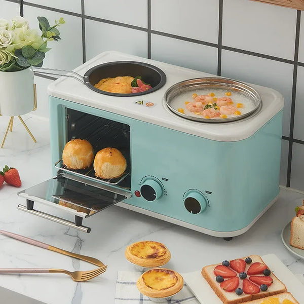 5L 4 in 1 Breakfast Maker, Mini Bread Maker