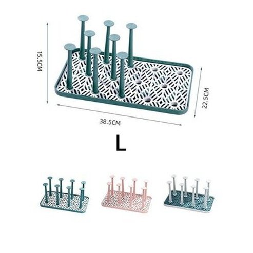 Cup Drying Rack Dustproof Glass Cup Drainer Detachable Bottle Holder Dish Drying Rack Storage Tray Kitchen Supplies. Kitchen Organizers: Kitchen Utensil Holders & Racks