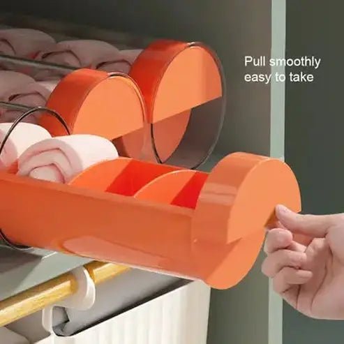 6-Grid Cylinder Underwear Drawer Organizer