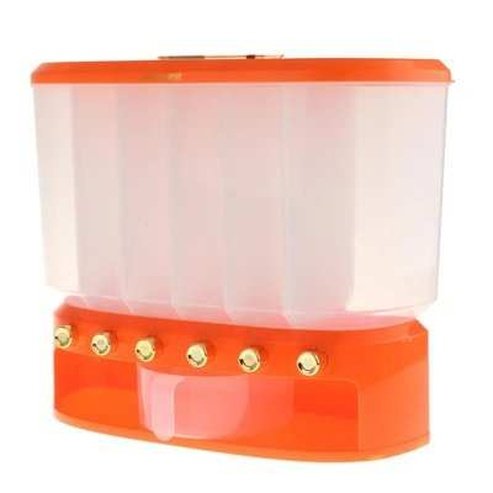 6 Grids Separate Rice Storage Box