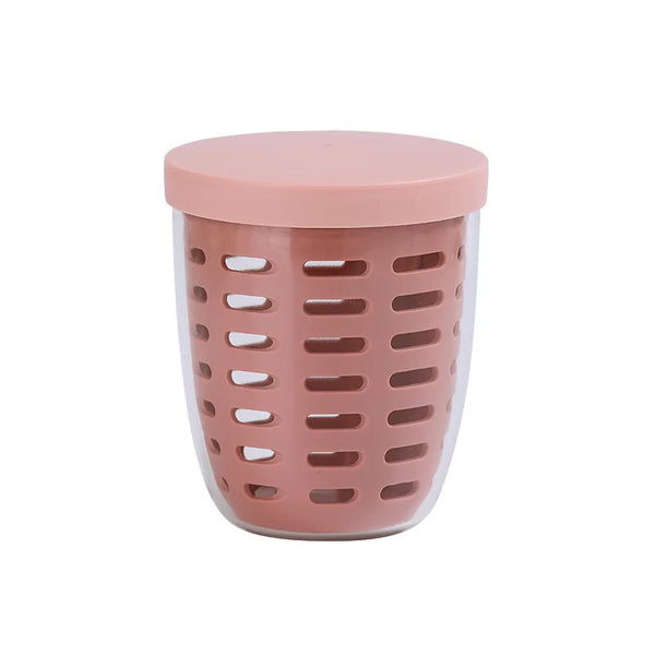 650ml Fruit Salad Cup with Fork, Double Layer Drainage Milk Bottle, Leak-proof Large Capacity Fruit Freshness Container