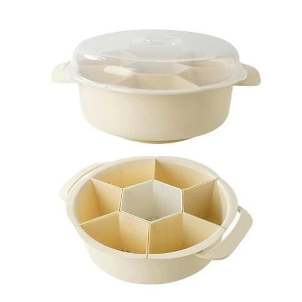7-Compartment Food Storage: Trays for Snacks & Appetizers
