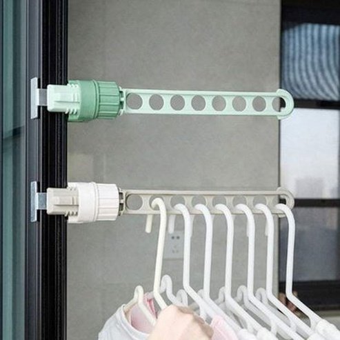 8 Hole Wall Mounted Hanging Drying Rack