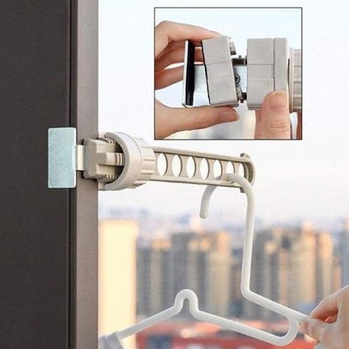 8 Hole Wall Mounted Hanging Drying Rack