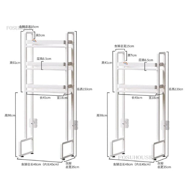 Above the Toilet Storage Shelf, Multifunctional Punch-free Toilet Floor Storage Rack