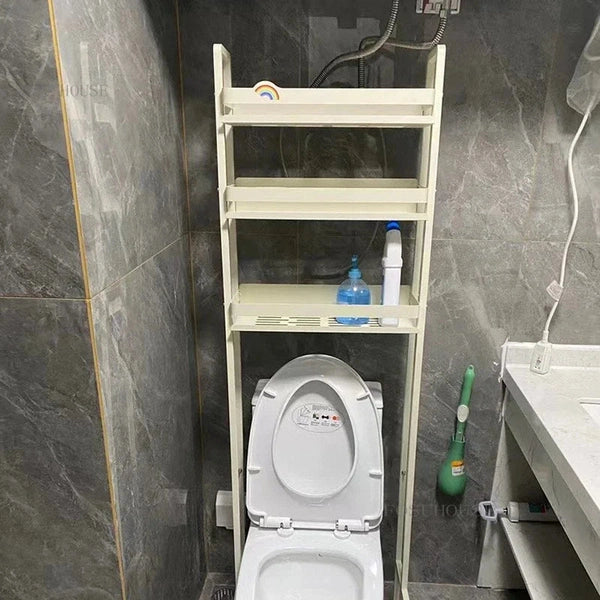 Above the Toilet Storage Shelf, Multifunctional Punch-free Toilet Floor Storage Rack