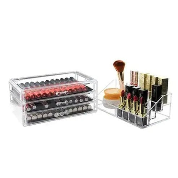Acrylic Desktop Cosmetics Organizer Lipstick Storage Case