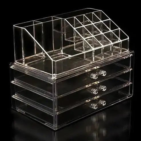 Acrylic Makeup Box for Chic Nail Polish and Lipstick Storage