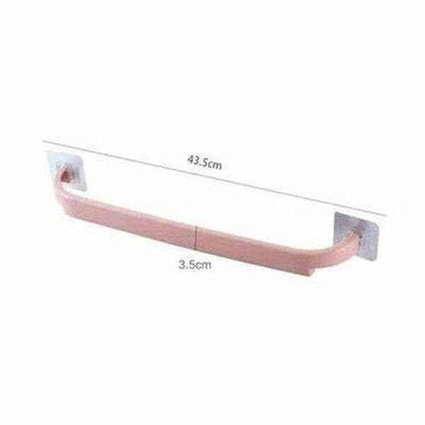 Adhesive Towel Rack Bathroom Towel Bar Shelf Wall Mounted