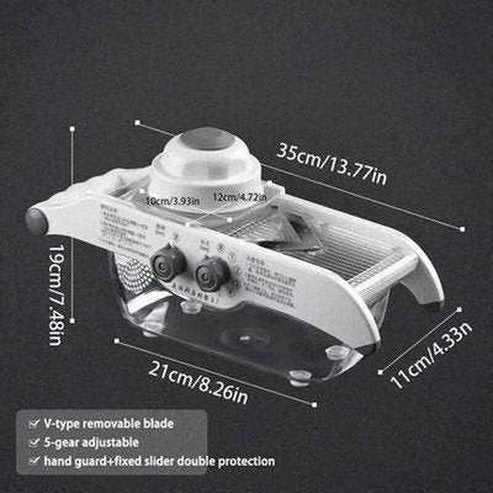 Adjustable Kitchen Mandoline Slicer with V Blade