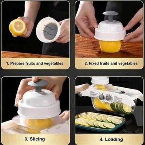 Adjustable Kitchen Mandoline Slicer with V Blade