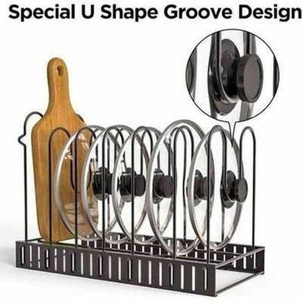 Adjustable Kitchen Rack for Pots and Pans Organizer
