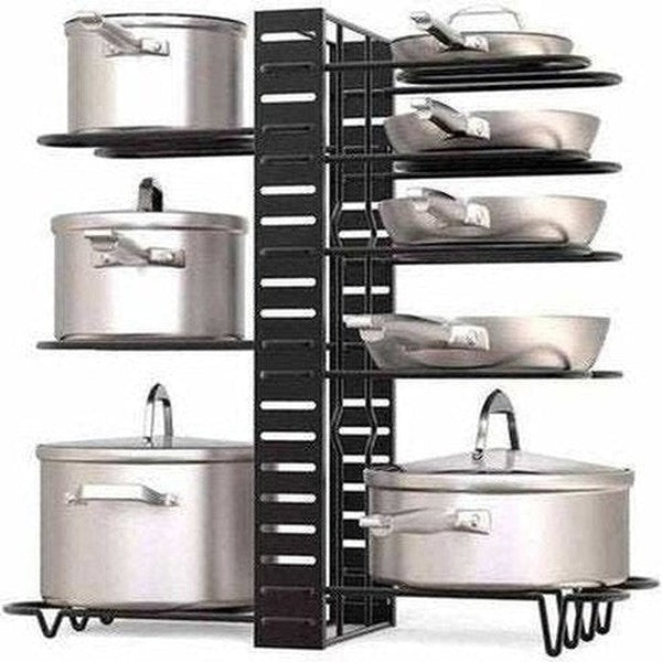 Adjustable Kitchen Rack for Pots and Pans Organizer