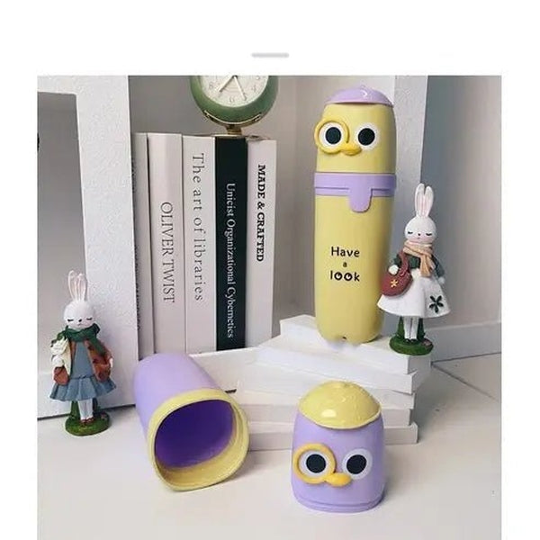 Adorable Cartoon Travel Toothbrush Cup Set
