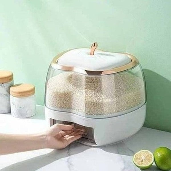 Apple-shaped Household Rice Bucket Sealed