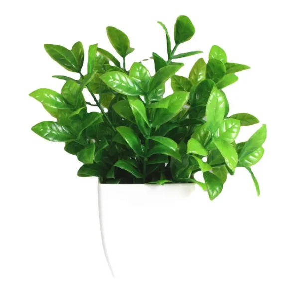 Artificial Bonsai Green Fake Plant, Eucalyptus Flower Potted Plant for Indoor Outdoor