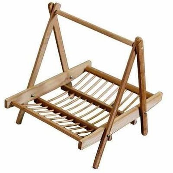 Bamboo dish rack fruit vegetable dish drainer