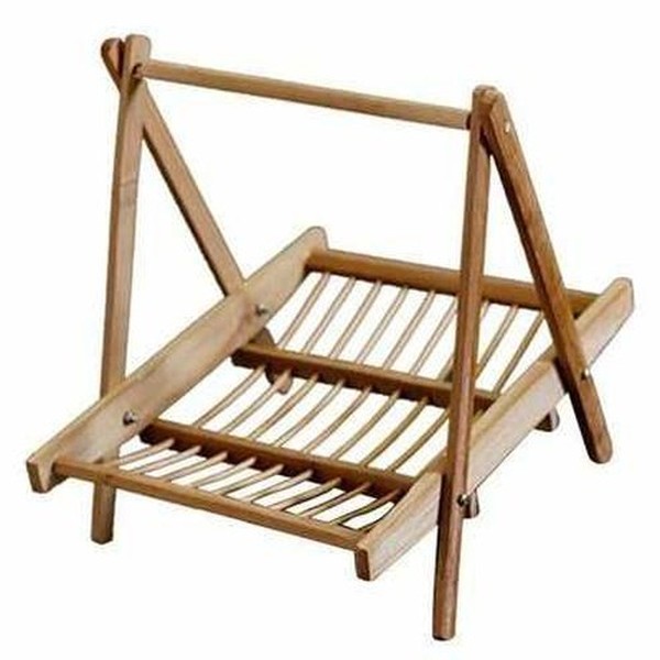 Bamboo dish rack fruit vegetable dish drainer