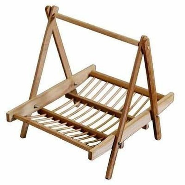Bamboo dish rack fruit vegetable dish drainer