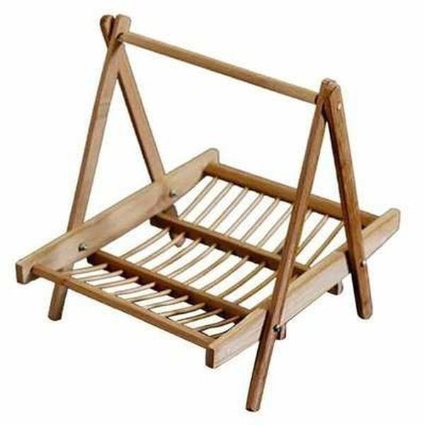 Bamboo dish rack fruit vegetable dish drainer