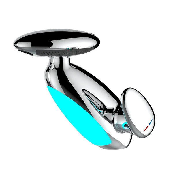 Big LED Basin Faucet 4 Ways Water Outlet Cold