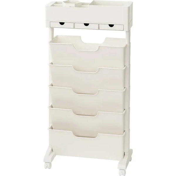 Bookshelf for Organizing Books, Reading Bookshelf with Wheels