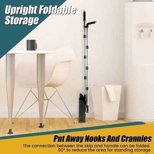 Broom and Dustpan Set with Long Handle