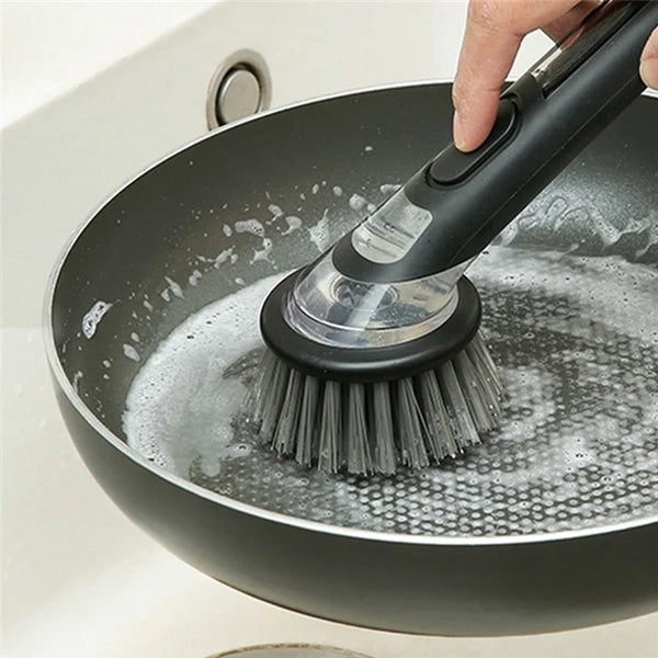 Brush for Washing Dishes, All-Purpose Dish Brush with Replaceable Heads