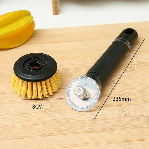 Brush for Washing Dishes, All-Purpose Dish Brush with Replaceable Heads