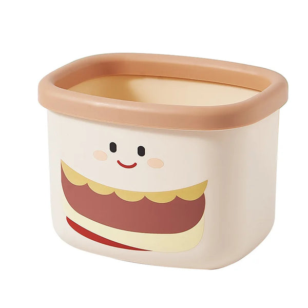 Chic Hamburger-Shaped Mini Trash Can - Cute Desktop Waste Bin