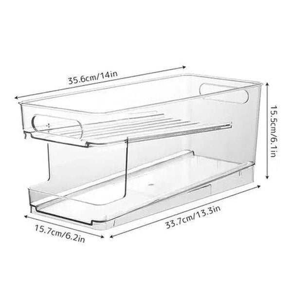 Clear Stackable Can Storage Box
