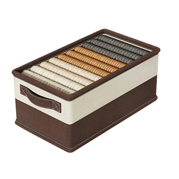 Clothes Pants Organizer Box with Steel Frame, Wardrobe Clothes Storage