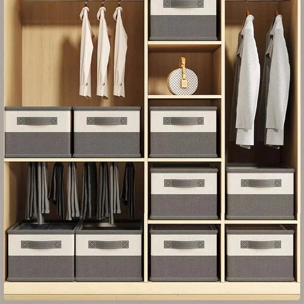 Clothes Pants Organizer Box with Steel Frame, Wardrobe Clothes Storage