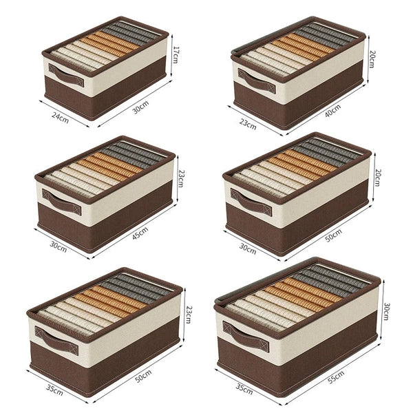 Clothes Pants Organizer Box with Steel Frame, Wardrobe Clothes Storage