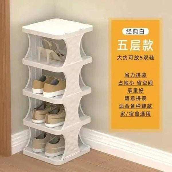 Compact Multi-Layer Shoe Rack