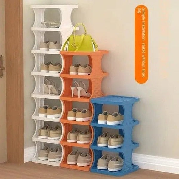 Compact Multi-Layer Shoe Rack