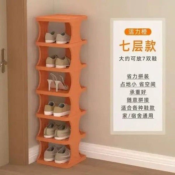 Compact Multi-Layer Shoe Rack
