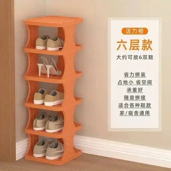 Compact Multi-Layer Shoe Rack