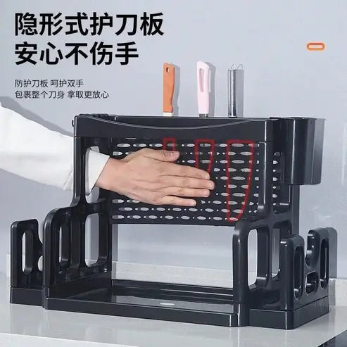 Condiment and Cutlery Storage Rack