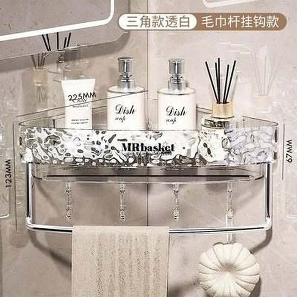 Corner Bathroom Triangle Storage Rack
