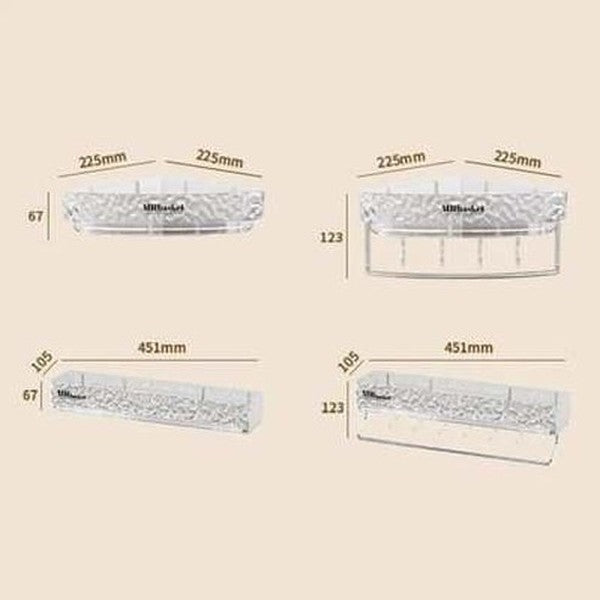 Corner Bathroom Triangle Storage Rack